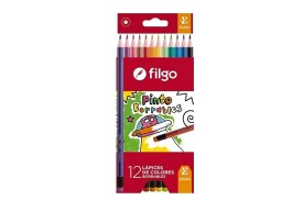 Pack 12 lapices FILGO largos borrables 